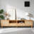 Rattan TV Stand For Tvs Up To 85'', Modern Farmhouse Media Console, Entertainment Center With Solid Wood Legs, TV Cabinet For Living Room,Home Theatre