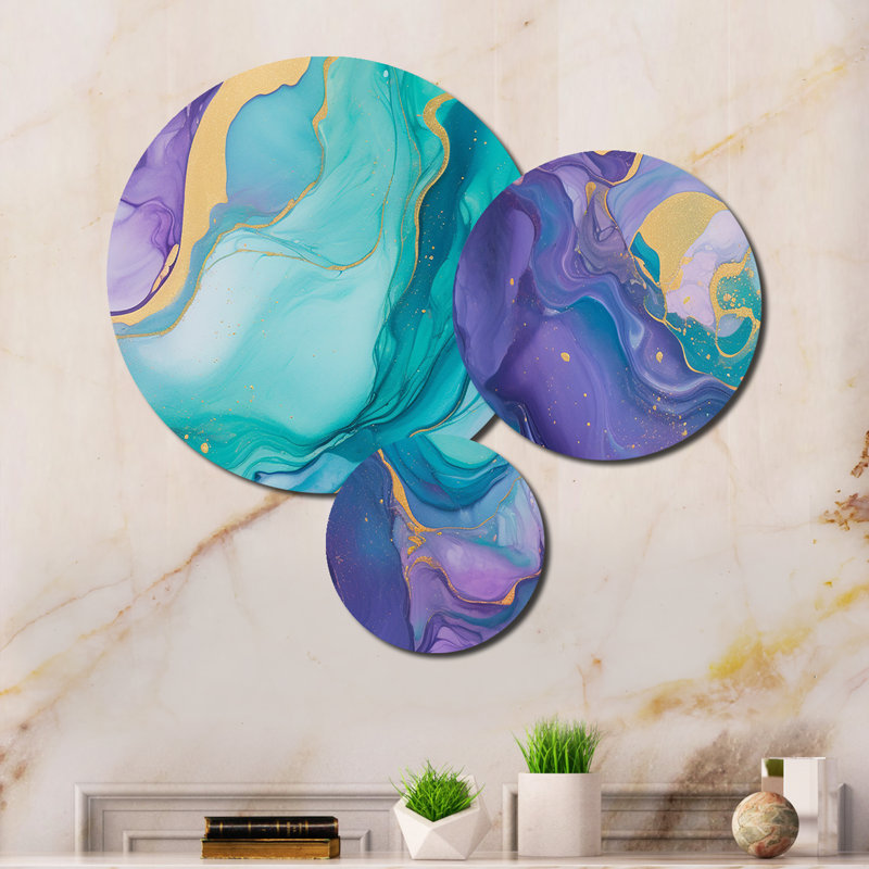 Abstract Wall Decor on Metal