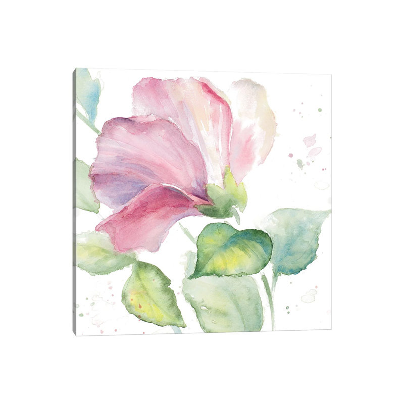 Fragrant Hibiscus I 1 Piece Wrapped Canvas Painting, 45.72 cm H x 45.72 cm W x 1.91 cm D