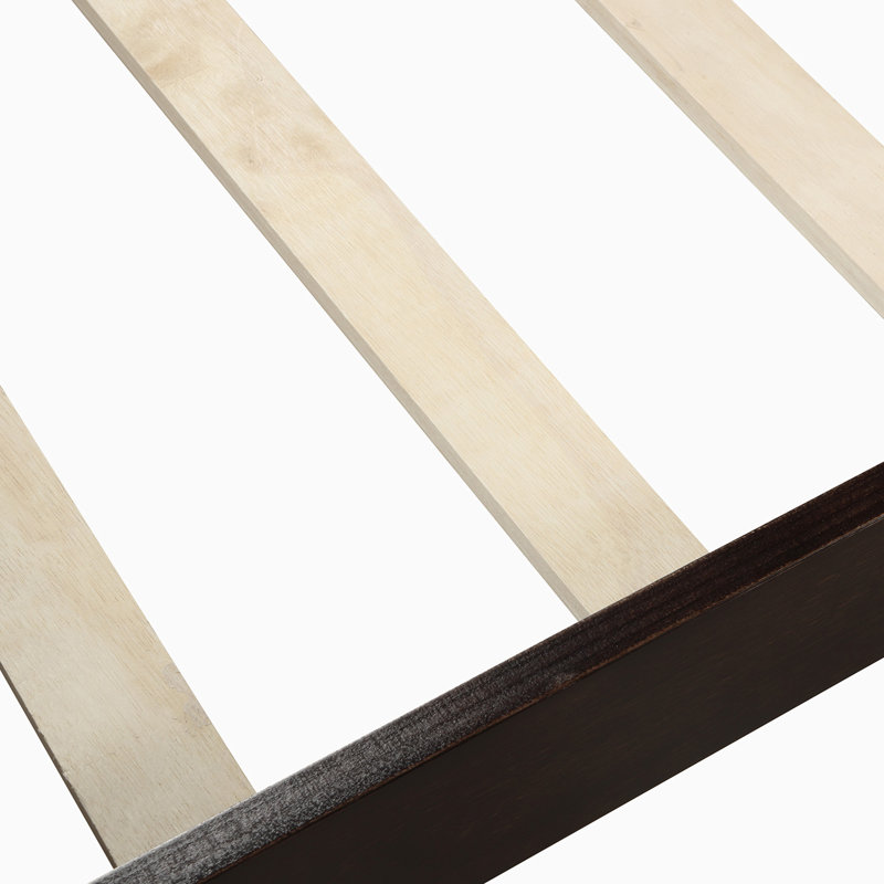 Pine Solid Wood Bed, Espresso