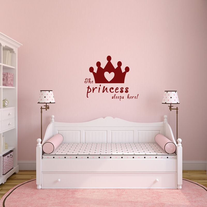 Adhésif décoratif La princesse dort ici, Canneberge