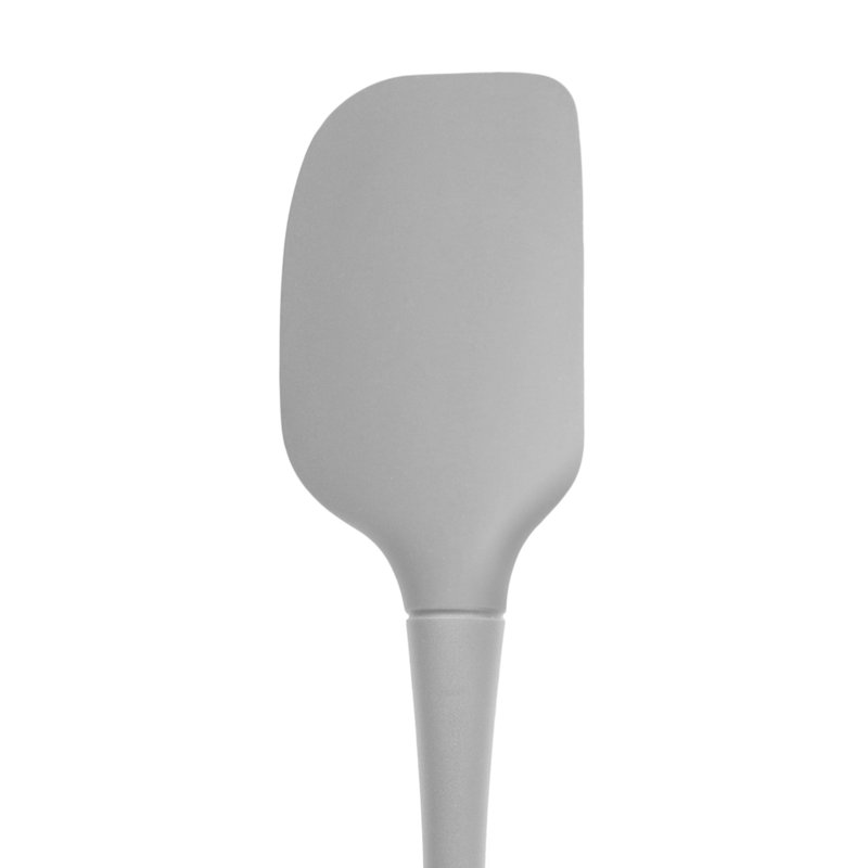 Tovolo Flex-Core All-Silicone Spatula for Cooking, Baking, and Mixing, Oyster Gray