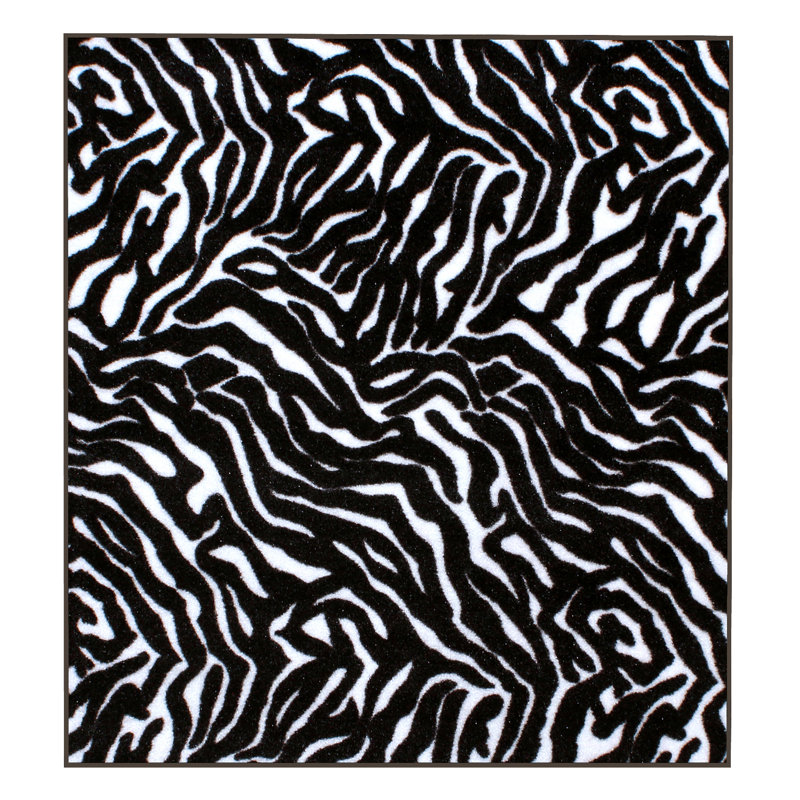 Tapis imprimé animal - beauté de zèbre, Carré 11 pi x 11 pi