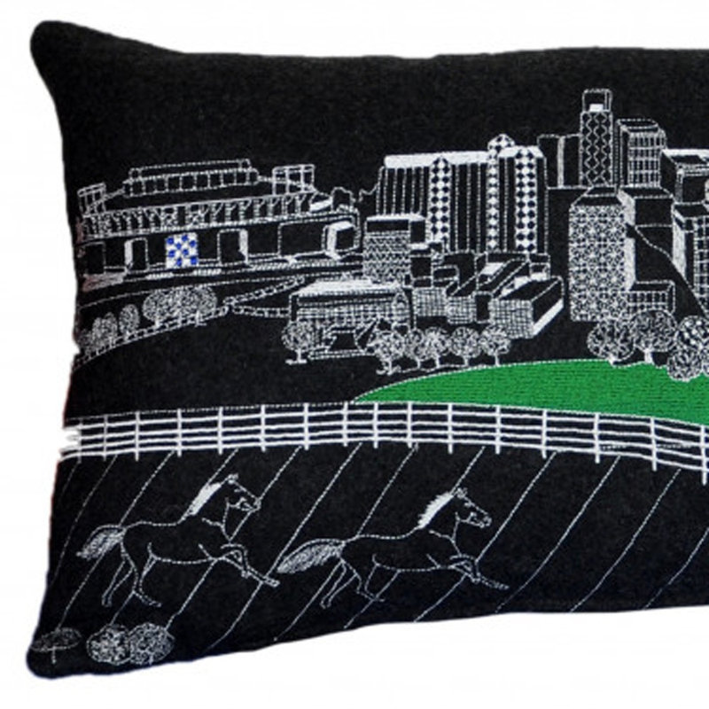 Coussin Lexington Skyline, Noir