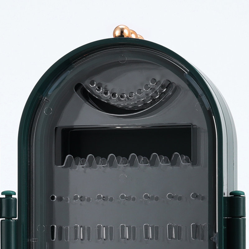 Lorimor Jewellery Box + Mirror, Green