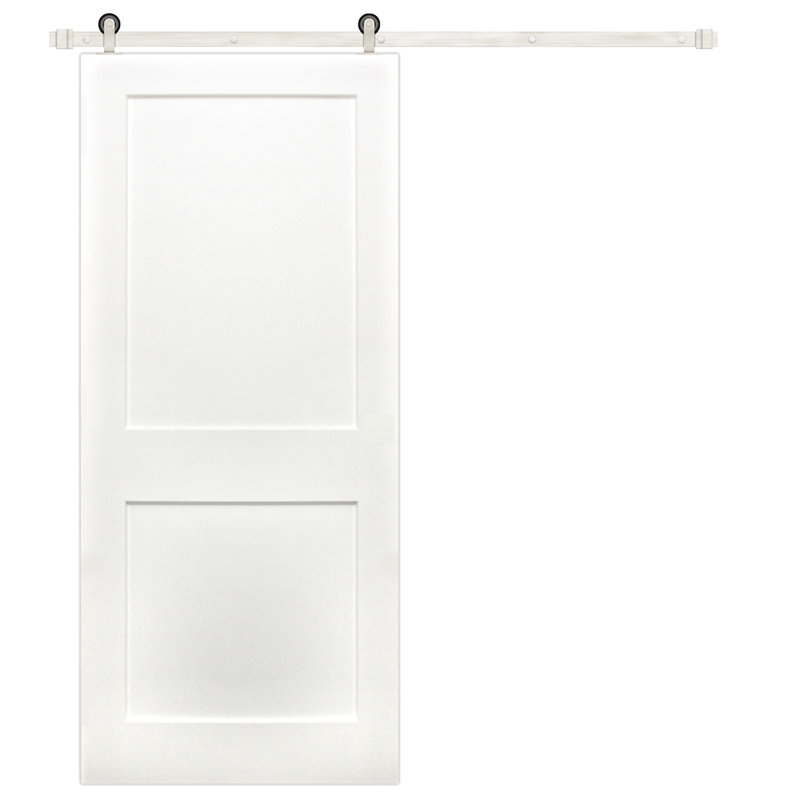 Barn Door 42" x 84" Solid Wood Panel with Installation Hardware Kit