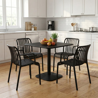 4 - Person Steel Dining Set