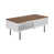 Walnut Top/White Base selected