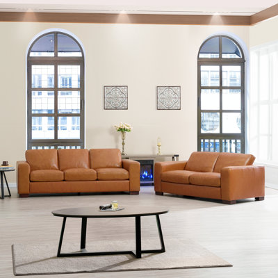 Genuine Leather Sofa Set for Living Room
