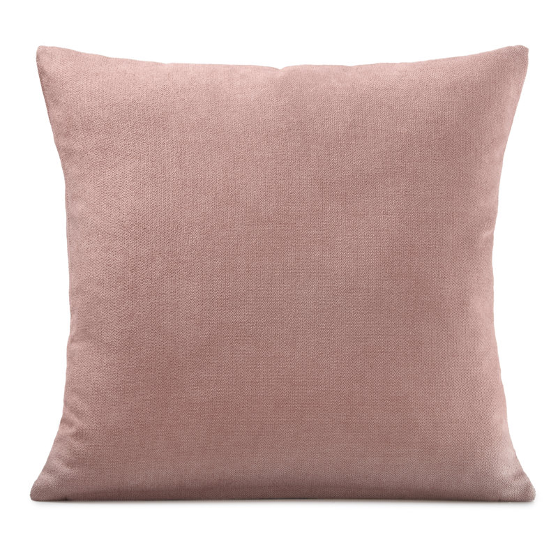 Velvet Feel Chenille Scatter Cushion Cover, Blush, 45 cm x 45 cm
