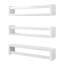 Pine Wood,Metal Floating Shelf