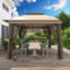 11 pi. X 11 pi Pavillon de jardin portatif avec moustiquaire-101208997