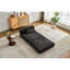 Compression noire, convertible en lit, monoplace, structure de forme fixe, matériau chenille, aucun assemblage requis pour le chenille haute performance de chambre à coucher, utilisateurs exigeants-1452318110