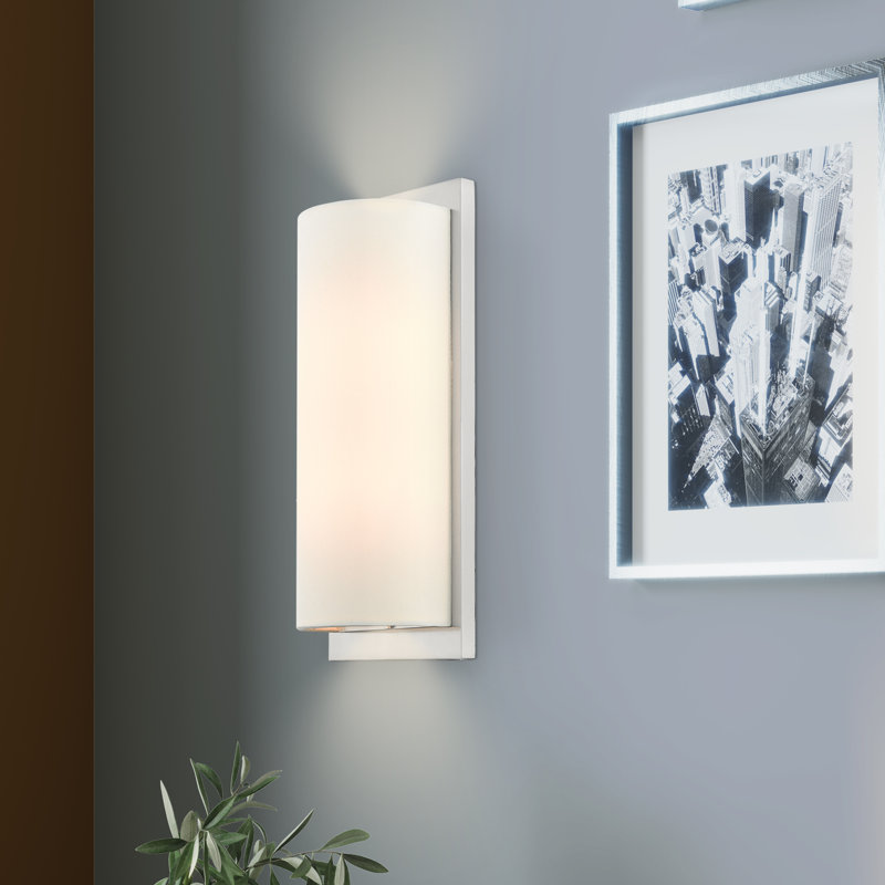 Flaire Flush Mounted Sconce, Brushed Nickel