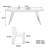 Shiny Rock Board Rectangular Dining Table-106616713