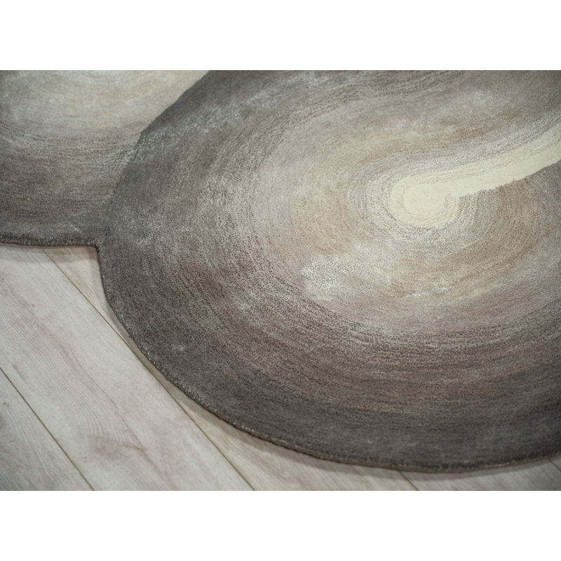 Mitomo Hand Tufted Abstract Area Rug