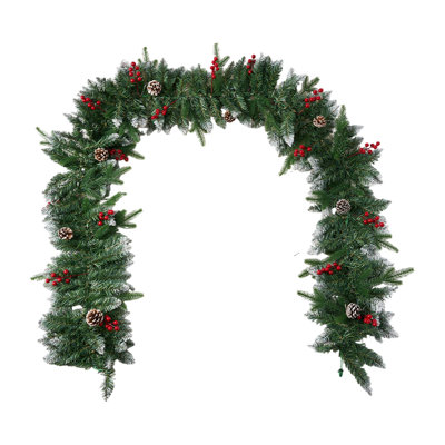 Christmas Wreath with LED Light String