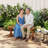 Wooden Outdoor Bench, Rustic Garden Bench Loveseat, Carbonized