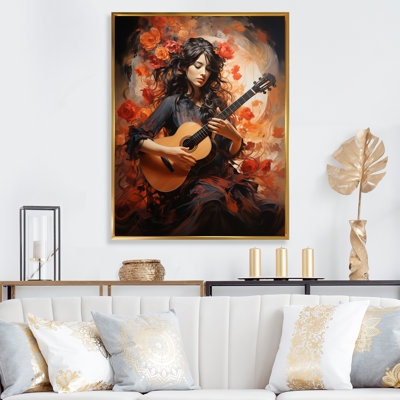«Blehm Music Flamenco Passion Fiery», reproduction sur toile