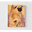 Audrey par Porter Hastings, idée de cadeau de maman carlin, petit Doggo, reproduction de peinture, affiche de bon chien, affiche de carlin, décor de bureau animalier