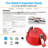 3 Inch 7w Fire Rated Gimbal Led Recessed Light, 5cct Dimmable Canless Downlight With J-box