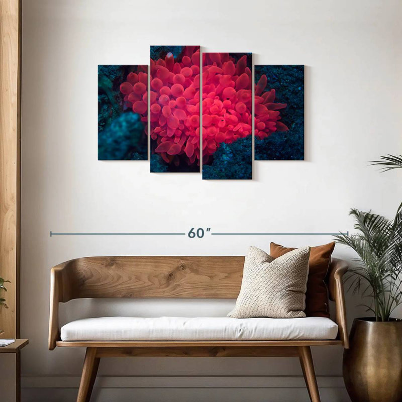 Brampt Pink Coral Reef, 27" H x 43" W