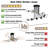 Semi Flush Mount Ceiling Light Fixture 10-light Black Globe Glass Ceiling Lamp Close To Ceiling Light Chandelier