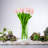 Natural Fibres Tulip Arrangement in Vase-856996947