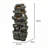 Fountains | 47.2" 6-Tier Cascading Outdoor Water Fountain for Garden Patio, LED Lights, Slate Gray Natural Stone | Gray|Resin
Color Alternative Vocabulary Table:
gray: light gray; dark gray; charcoal gray; slate gray