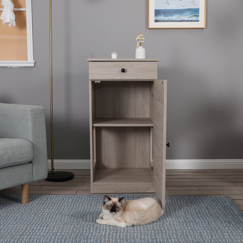 Litière pour chat 20 po grain de bois moderne