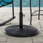 Base de parasol de patio noire 55 lb Lise