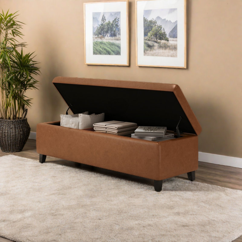 OTTOMAN HARTFORD STORAGE, Marron clair