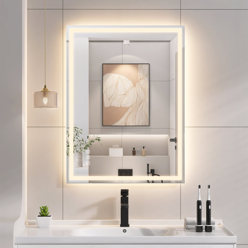 Miroir de salle de bain Abbagail, 24 po x 32 po