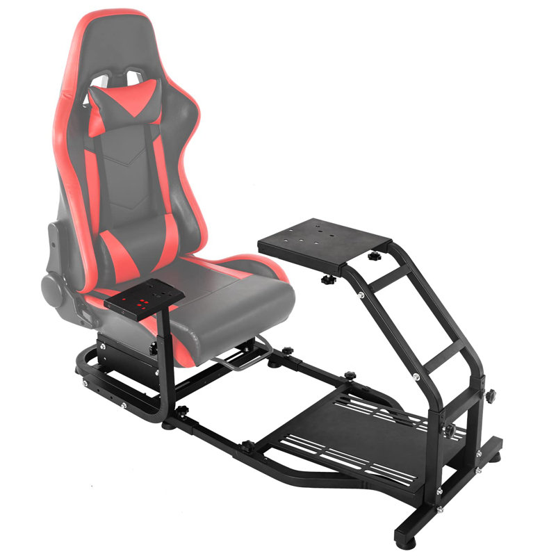 Adjustable Racing Simulator Cockpit – Compatible with Logitech G25, G27, G29, G920, G923 & Thrustmaster T300 (Steering Wheel, Pedals & Seat Not Included)