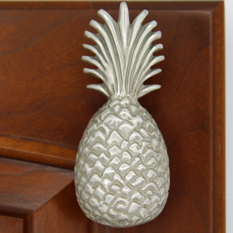 3 1/2" Pineapple Medium Knob, Brushed Nickel