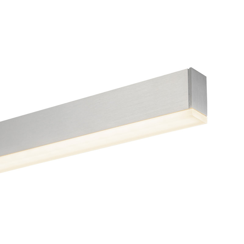 Vega 1 - Light LED Pendant, Brushed Nickel, 122.5" H x 45" W x 1.5" D