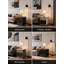 Ensemble de 2 lampes de bureau rechargeables sans fil avec fonction de gradation continue, lumière tactile à DEL alimentée par batterie, table de chevet portable en tissu pour chambres à coucher, salons et bureaux