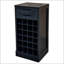 Armoire à vin modulaire en noyer noir avec rangement spacieux et huche pour la salle à manger et le salon