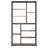 78.7 Inch Extra Tall 8-Tier Rustic Staggered Etagere Bookcase With Spacious Shelves For Home Organization