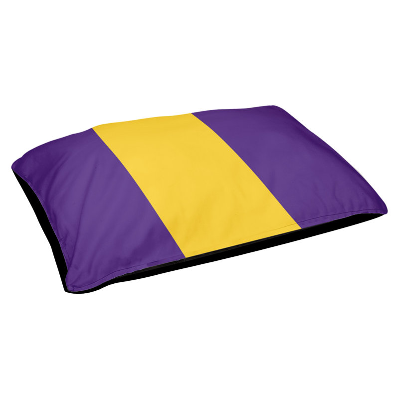 Coussin d'extérieur pour chien Mississippi Rebellion, Très grand (l 50 po x P 40 po x H 7 po), Mauve / doré / mauve