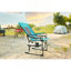 Mobilier d'extérieur en aluminium coulé avec banc de jardin en métal et rose pour patio, parc, pelouse, cour-1959685330