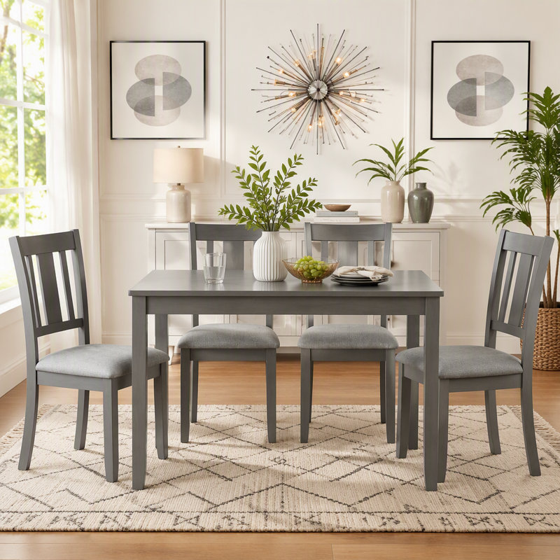 45.5-Inch Rectangular Dining Table, Gray