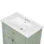 Meuble-lavabo de 30 po avec lavabo, meuble-lavabo avec un tiroir rabattable et deux tiroirs, tablette réglable, bois massif et panneau de fibres à densité moyenne-302894689
