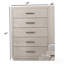 Commode de style transitionnel 1pc