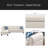 Rivet - Trimmed L - Shaped Sofa 2Pc-1015377034
