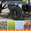 1400lbs 7Cu.Ft. Garden Dump Cart Tow Behind with 2-in-1 Convertible Handle and 13in All Terrain Wheels Heavy Duty Poly Pull Behind Yard Dump Wagon ATV Trailer for Lawn Mower Tractor