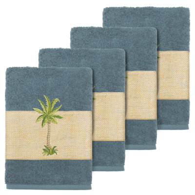 Colton 100% Turkish Cotton Embellished Washcloth
