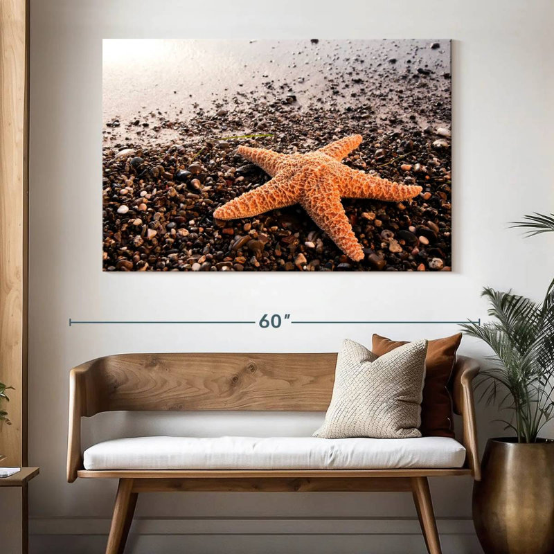 Brampt Orange Starfish, 34" H x 51" W