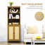 Bibliothèque avec armoire et tablettes ouvertes