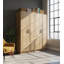 Armoire de rangement polyvalente en chêne Modex (ensemble de 2 pièces)-27913447-27913443